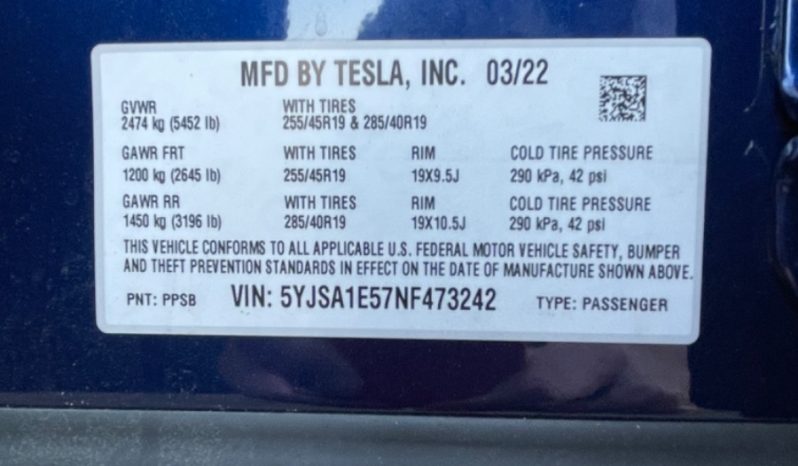 2022 Tesla Model S Long Range AWD - Find My Electric