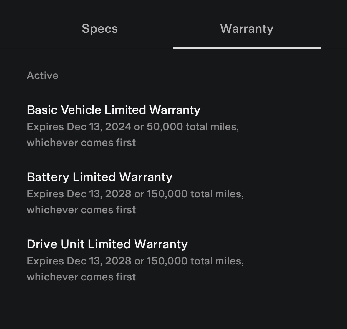 2021 tesla model x warranty discount