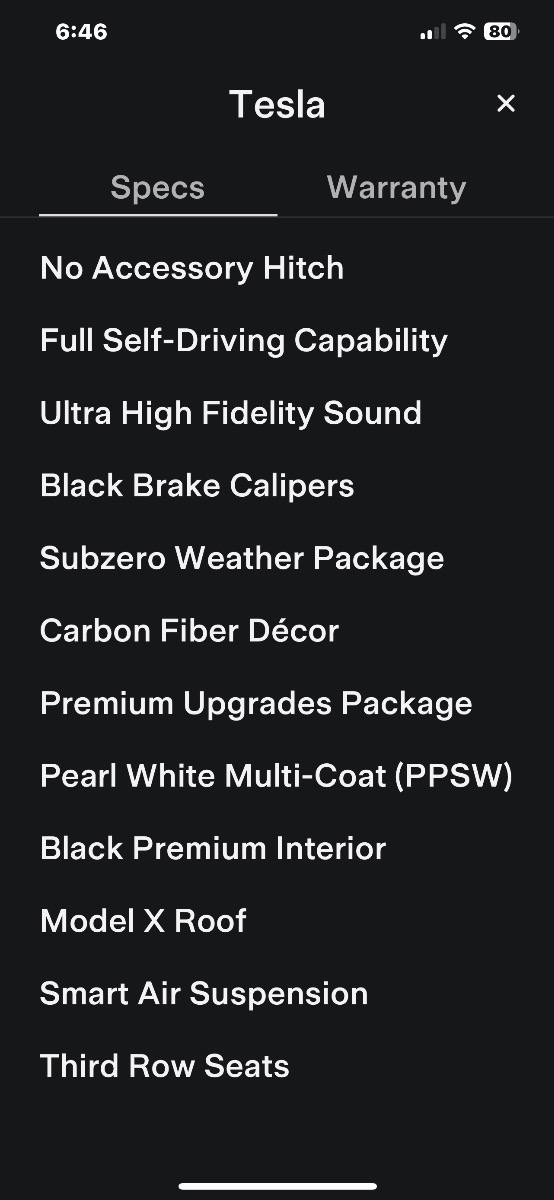 Tesla model x premium deals upgrades package