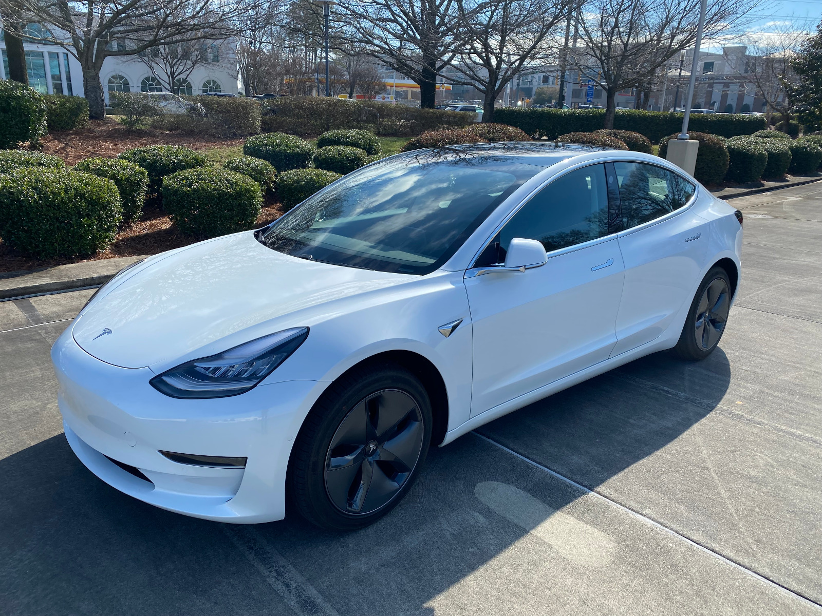 2020 white tesla on sale model 3