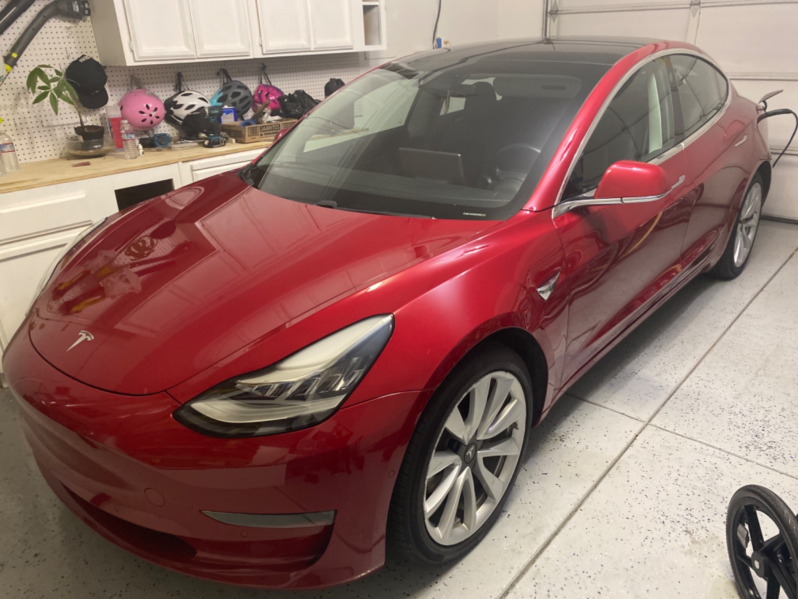 2018 tesla model 3 long range battery size